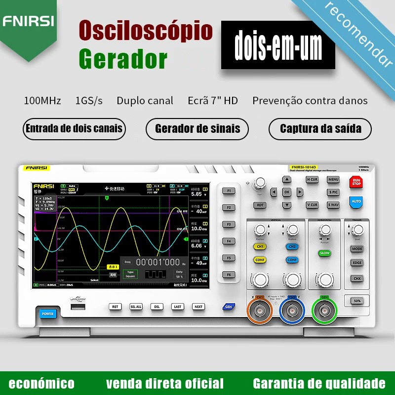 FNIRSI 1014D Digitales Oszillo – Digital Storage Oscilloscope 100Mhz Bewertung und Preis